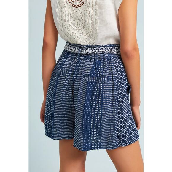 Anthropologie Blue Embroidered Shorts Size XS - Picture 5 of 16